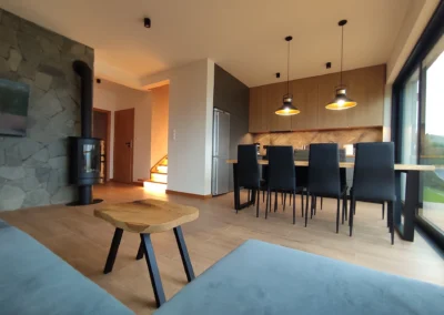 Salon w domku na wynajem na Lubczykowej